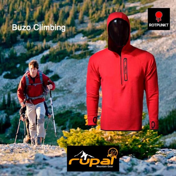 Buzo CLIMBING HOODIE Hombre c/capucha Versátil - ROTPUNKT - Imagen 4