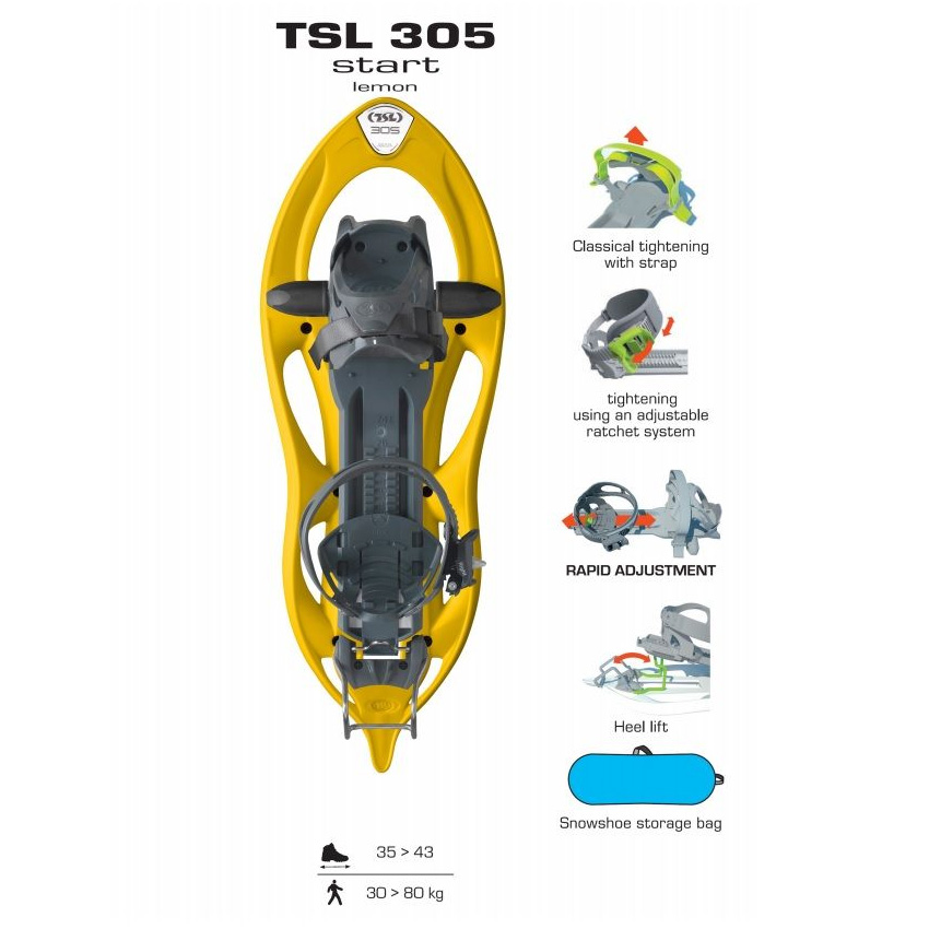 cooperar Incomparable reacción Raqueta para Nieve 305 START - TSL - Rupal Mountain Gear